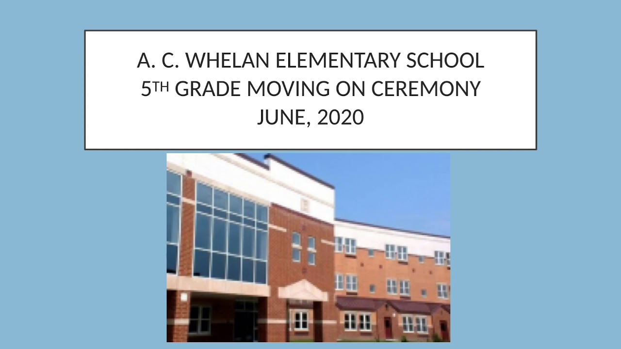 Whelan 5th Grade Moving On Ceremony