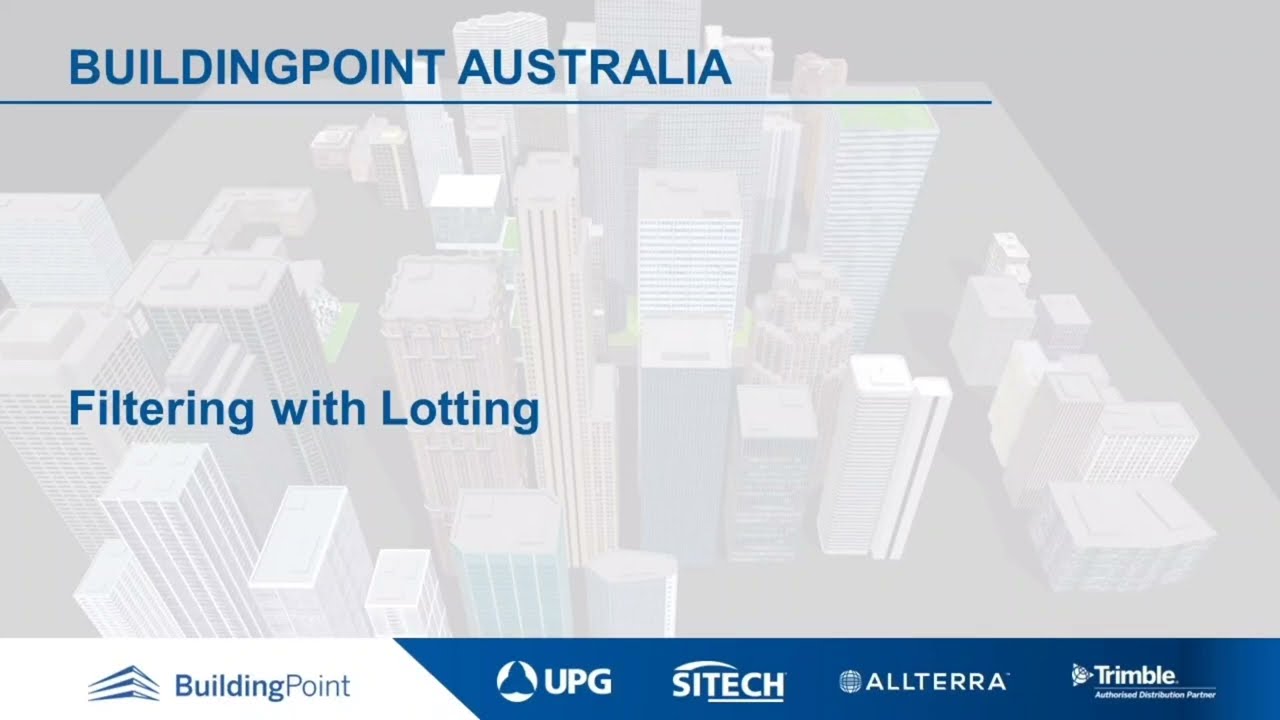 Tekla Structures - Filtering with Lotting