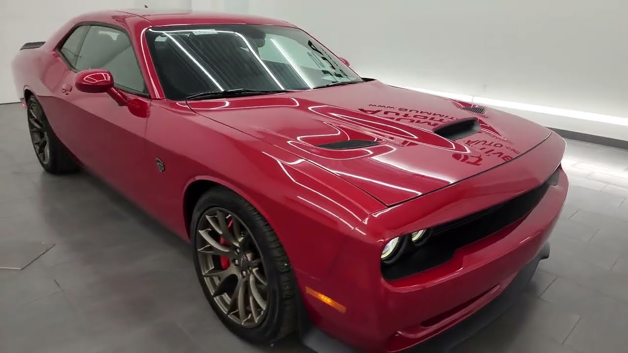 ONLY 365 MILES 2016 DODGE CHALLENGER HELLCAT REDLINE TRICOAT 4K WALKAROUND 13901Z SOLD!