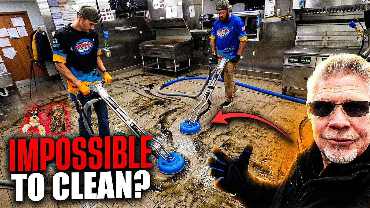 Racing Time: Can This EXTREMELY Greasy Kitchen Grout Get Clean?