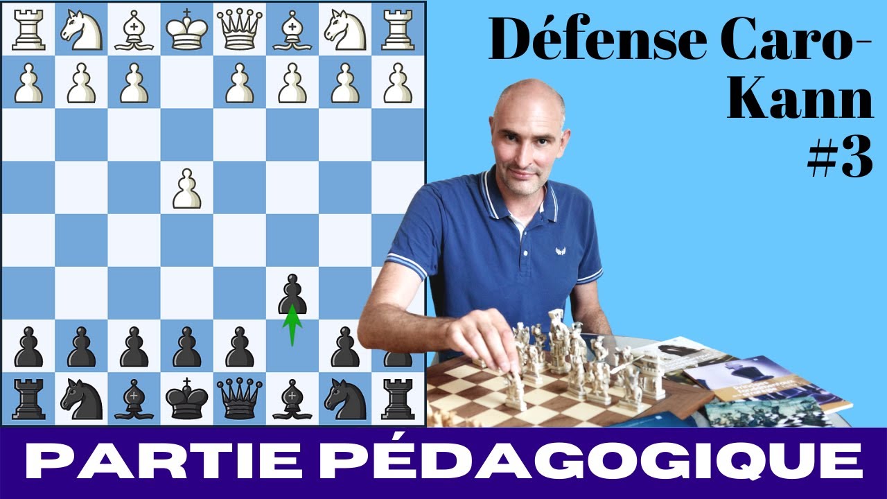 Défense Caro Kann (3) : Partie d'échecs pédagogique