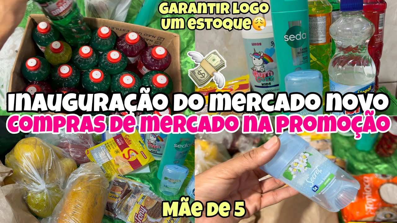 COMPRAS NO MERCADO NOVO QUE INAUGUROU NO BAIRRO|DONA DE CASA AMA UMA PROMOÇÃO