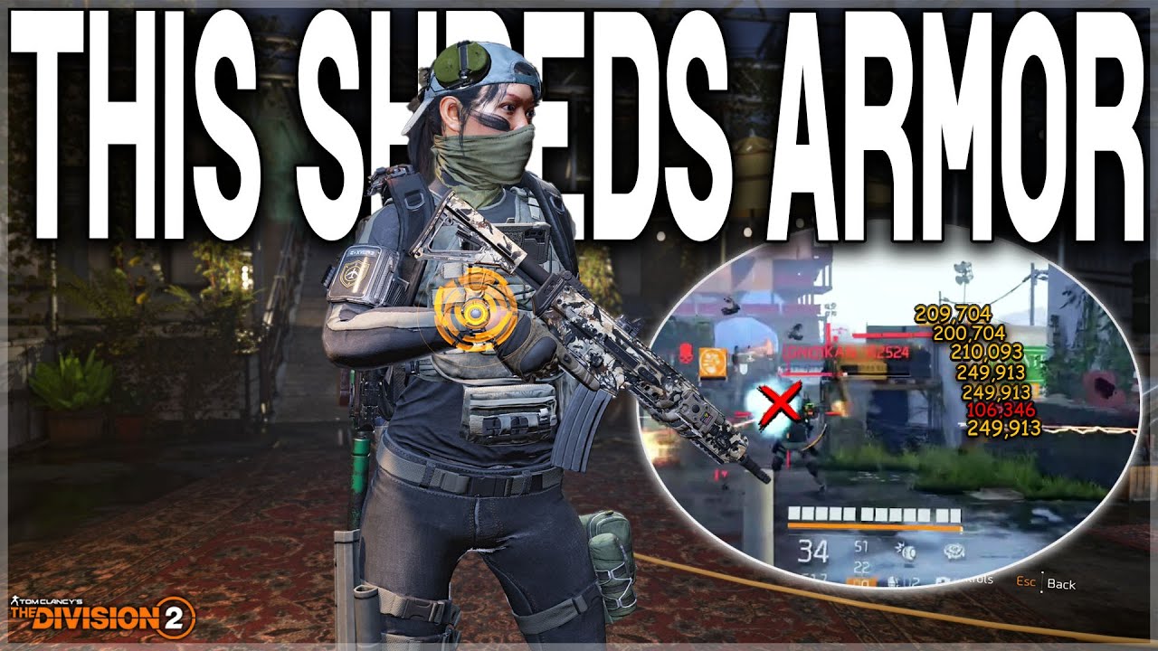Эта сборка Division 2 РАЗРУШАЕТ БРОНЮ ИГРОКОВ ЗА СЕКУНДЫ! (Безумный урон и сборка с конфликтом RPM)