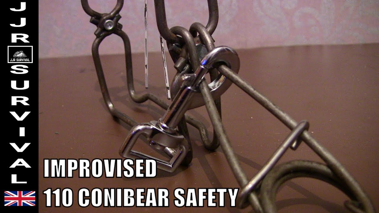 Improvised Safety For 110 Conibear Trap