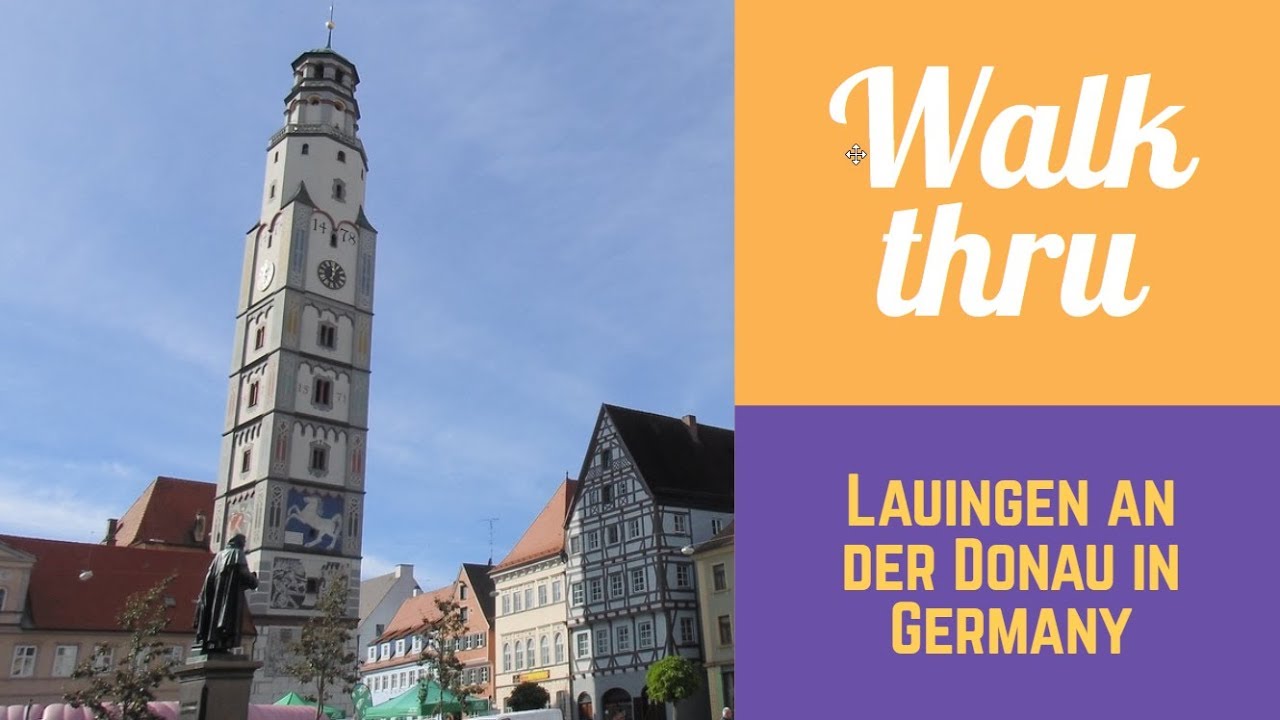 Walking through: Lauingen an der Donau in GERMANY