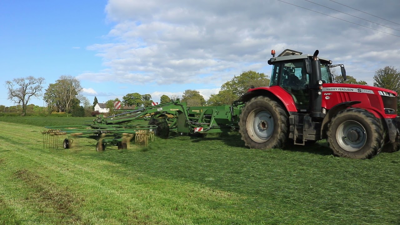 Raking Silage With Killen Bros Contracting 2021