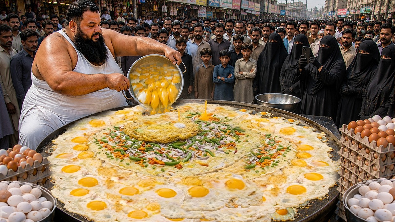 PAKISTAN'S FASTEST GIANT ANDA TIKKI SELLERS | AMAZING EGG GHOTALA SKILLS | BEST STREET FOOD