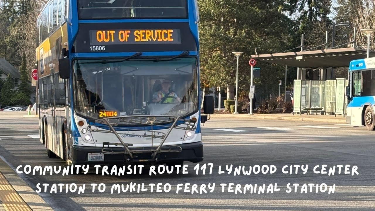 Community Transit Route 117 Lynwood City Center Station to Mukilteo Ferry Terminal/Sounder Station 
