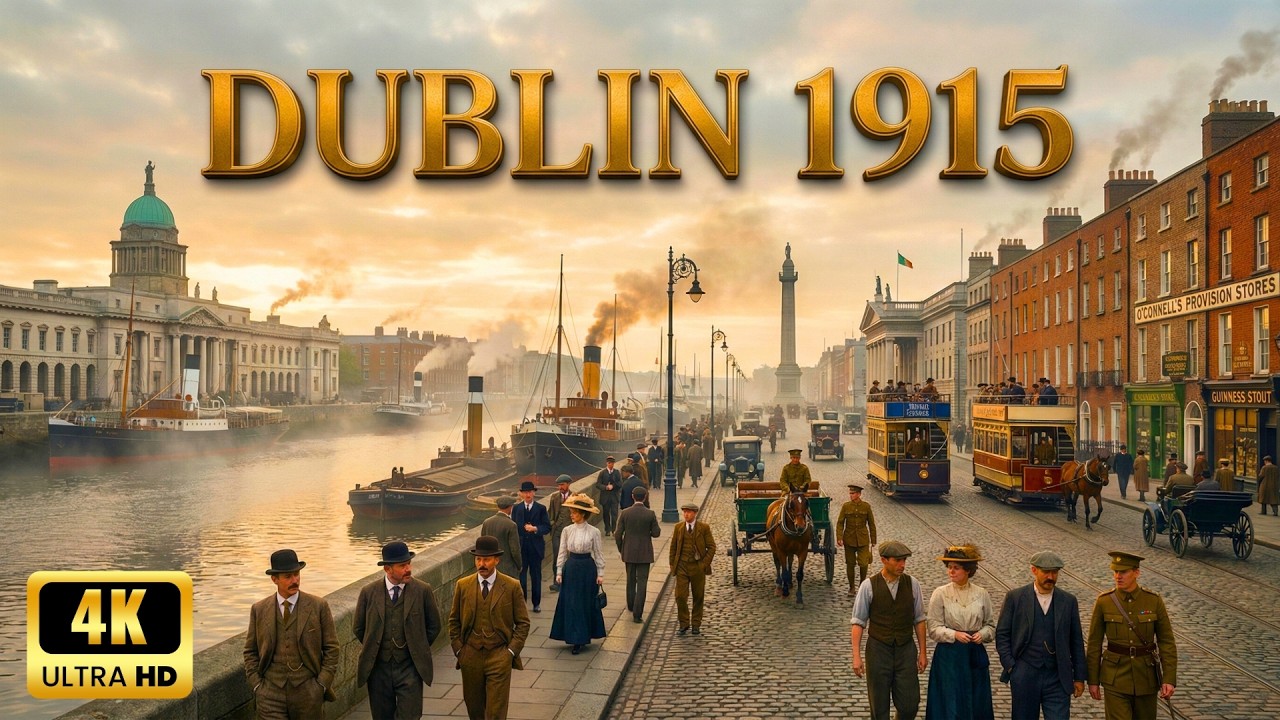 Dublin 1915 (AI Reconstruction) — One Year Before the Easter Rising