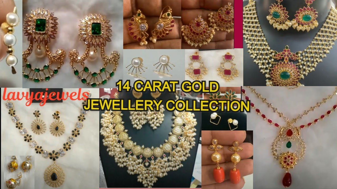 14 Carat Gold Jewellery Designs With Price | Lavya Jewels | Order On WhatsApp | Trendz Videos.