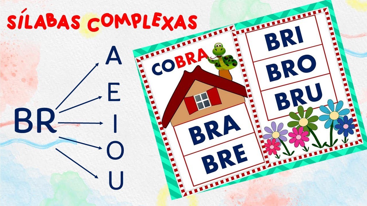 SÍLABAS COMPLEXAS-BR-CR-DR-FR-GR-PR-TR-VR/Família silábica completa/Alfabetização