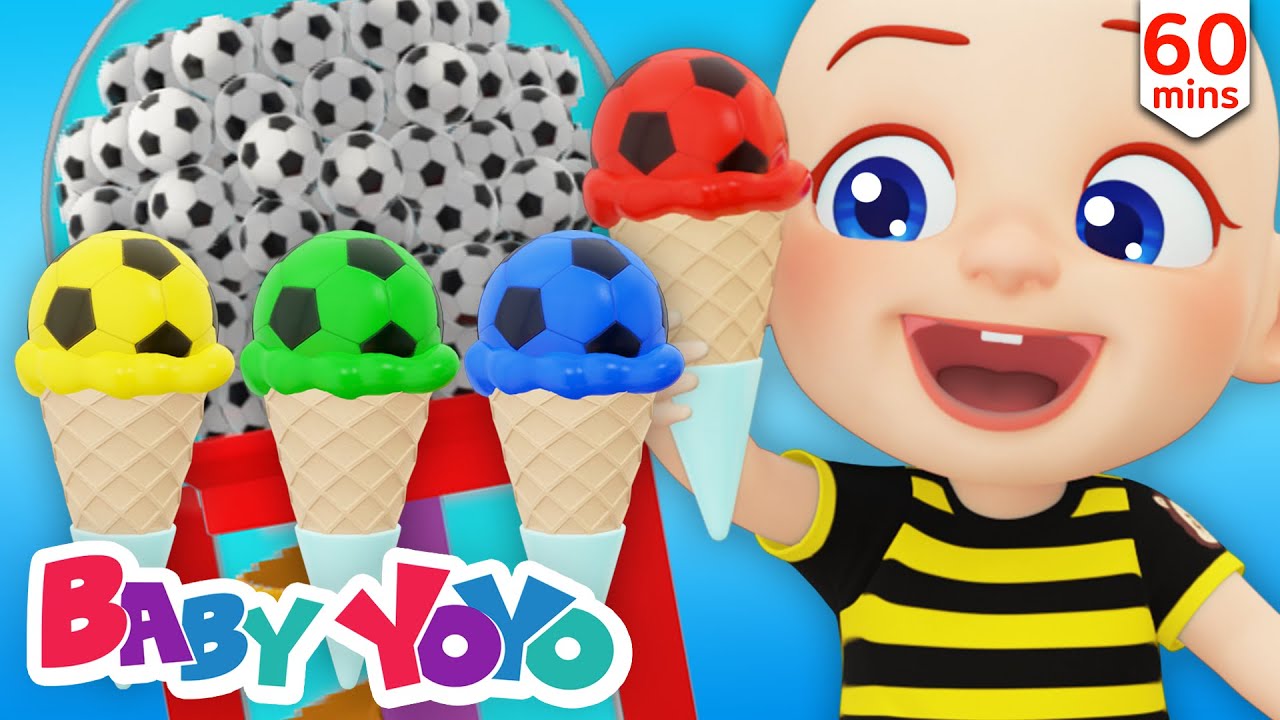 Разнообразные конфеты (Soccerball Icecream) | Детские песенки- Baby yoyo
