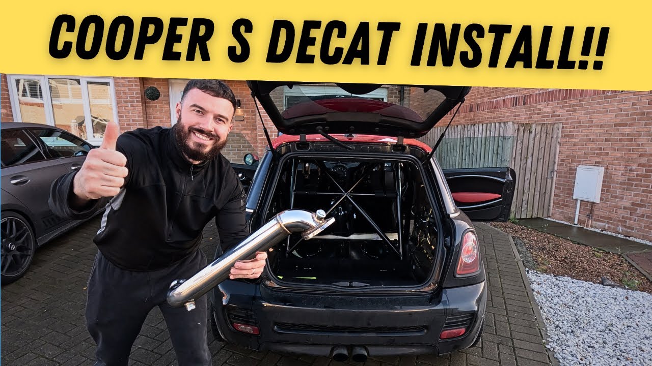 INSANE EXHAUST SOUND UPGRADE! Fitting a Decat Pipe to Our Track-Ready Mini Cooper S JCW!