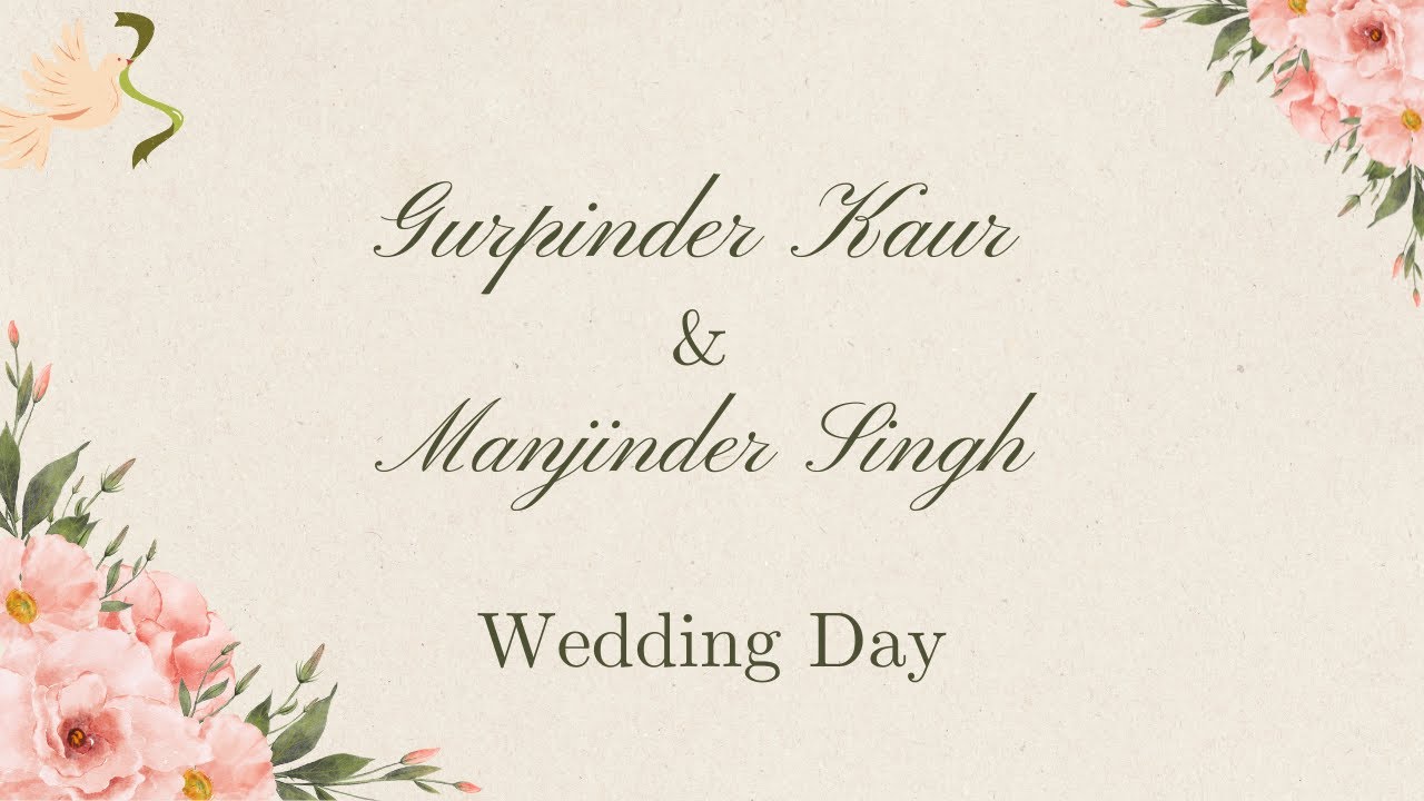 🔴Live Wedding Day | Gurpinder kaur & Manjinder Singh| Kulbir Singh Dakoha Photography +9199150-09595