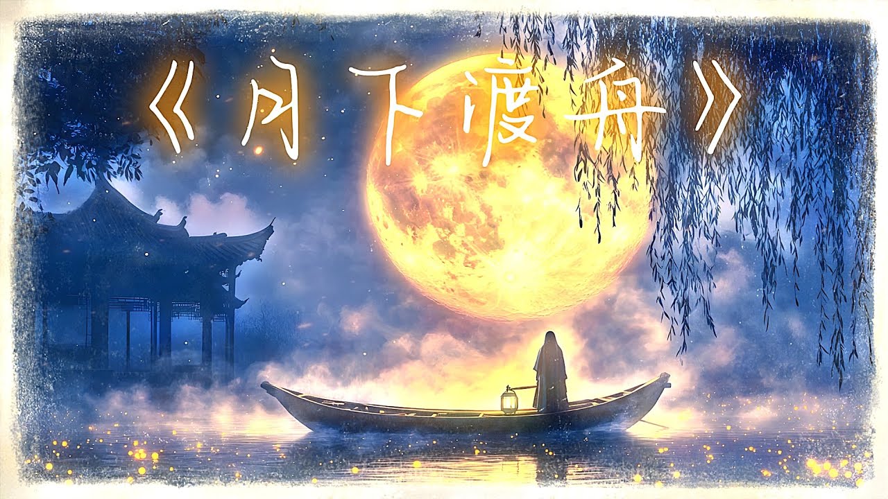 《月下渡舟》灵魂音乐 | 中文中国古风音乐 | 原创中文歌曲 Lyrics MV | Traditional Chinese Instrumental Music