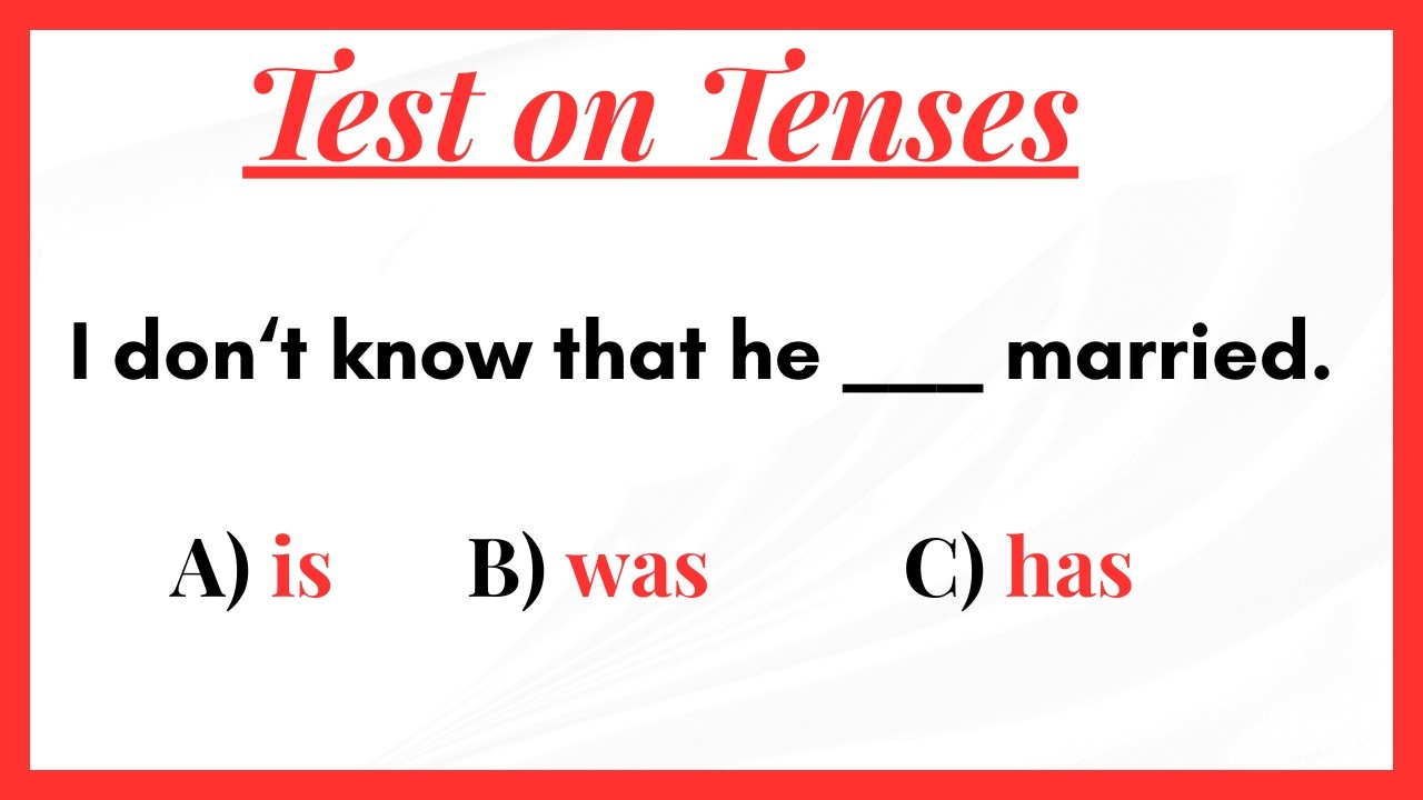 Mastering All English Tenses – Complete Grammar Quiz Challenge