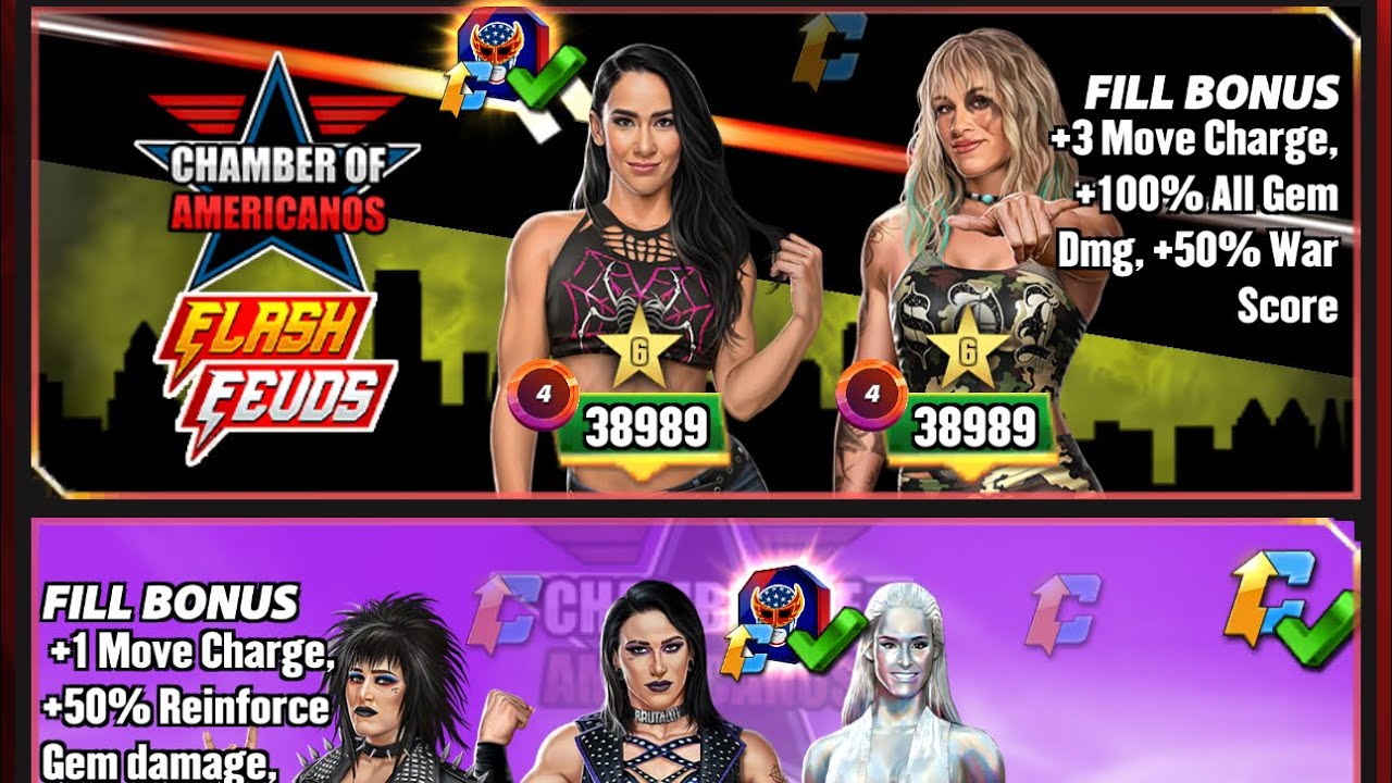 WWE Champions Raw Elimination Flash Feud Gameplay #wwechampions #scopely #team2bob 