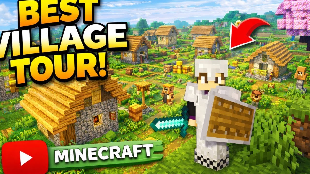 MY SECOND BULID VILLAGE TOUR IN MINCRAFT#minecraft