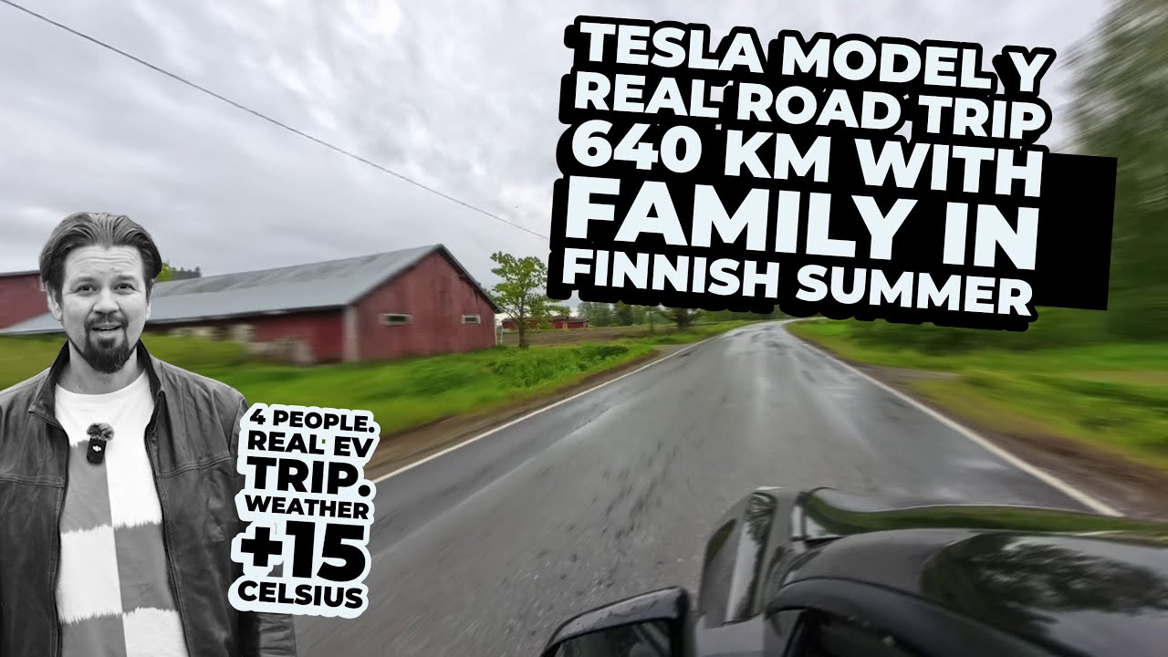 Tesla Model Y Road Trip – 640 km Family Drive in Finnish Summer