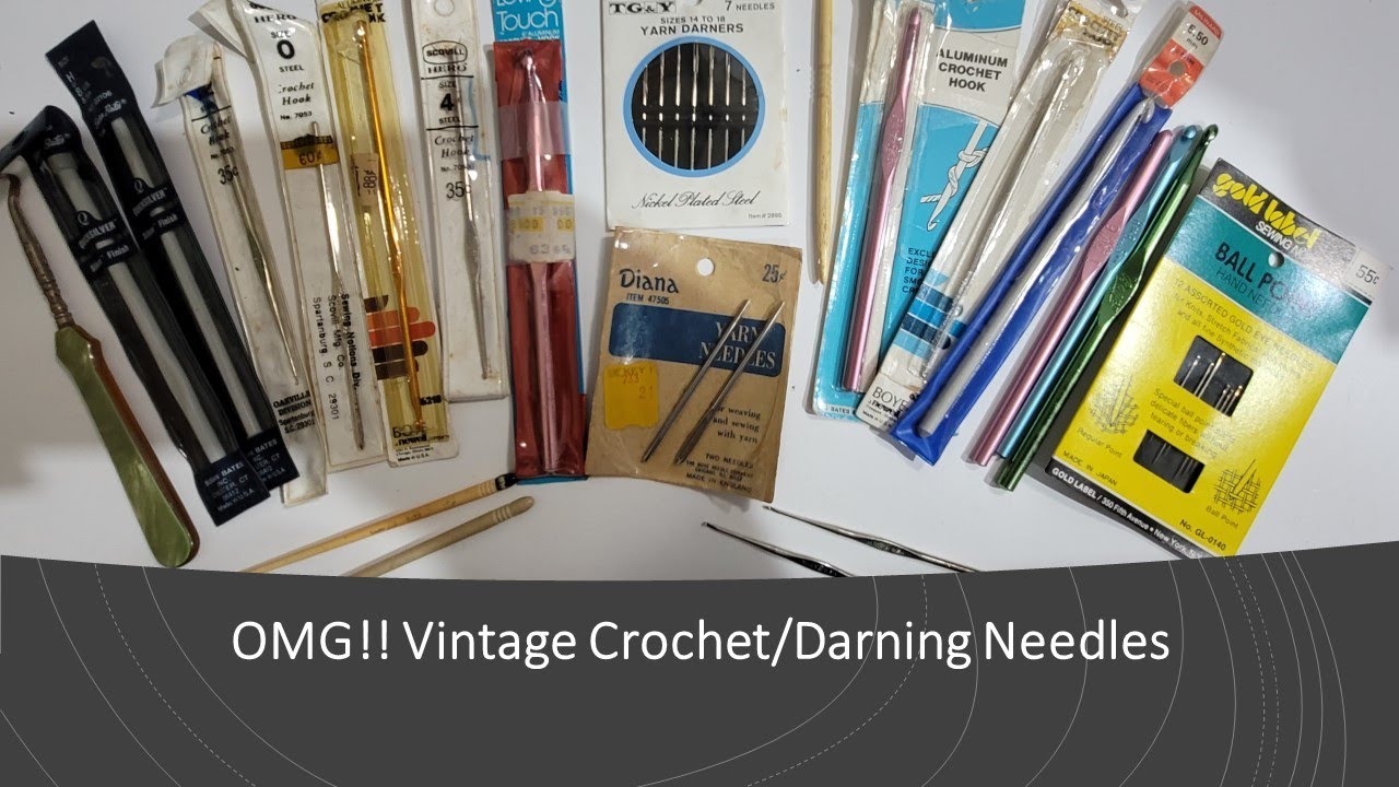 OMG!!! I found/Vintage Crochet Hooks/Darning Needles at my Local Indoor Flea Market #fleamarket