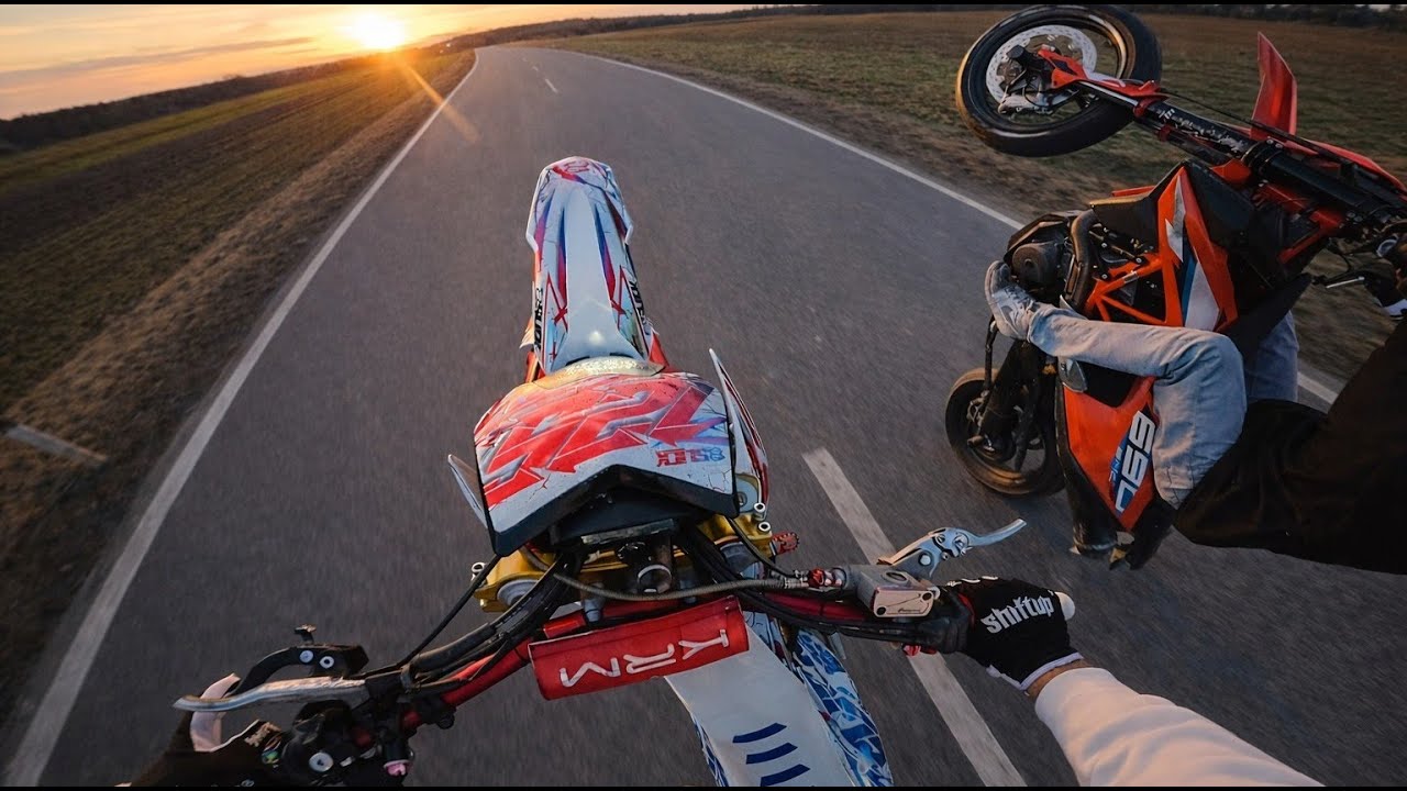 Sunset Wheelies with Bro :)