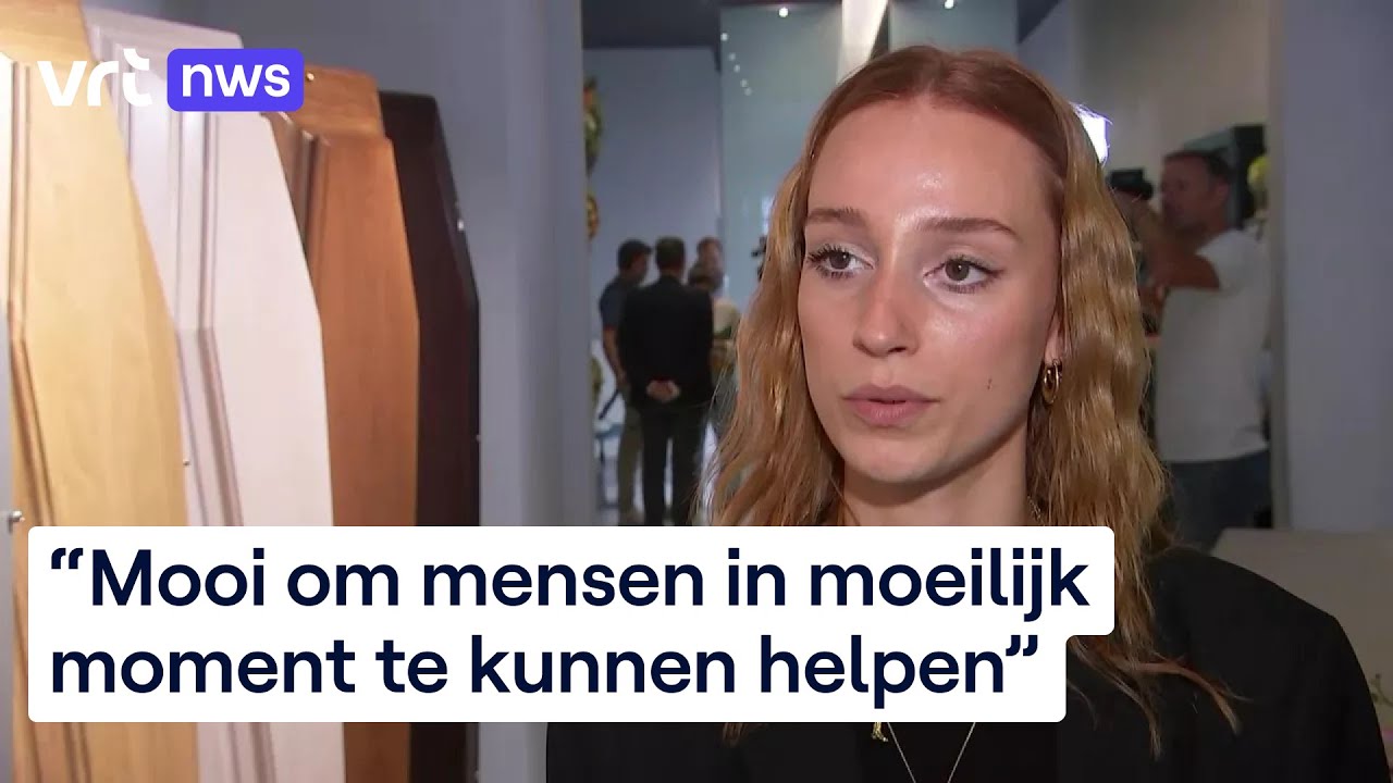 Merel Ponsaers (21) werkt bij begrafenisondernemer en is 