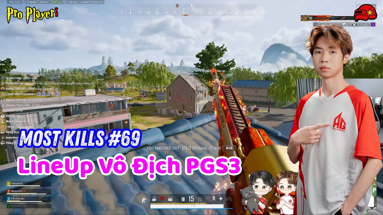 PUBG PC I Most Kills #69 I Lâu lắm rồi mới thấy LineUp này bắn cùng nhau