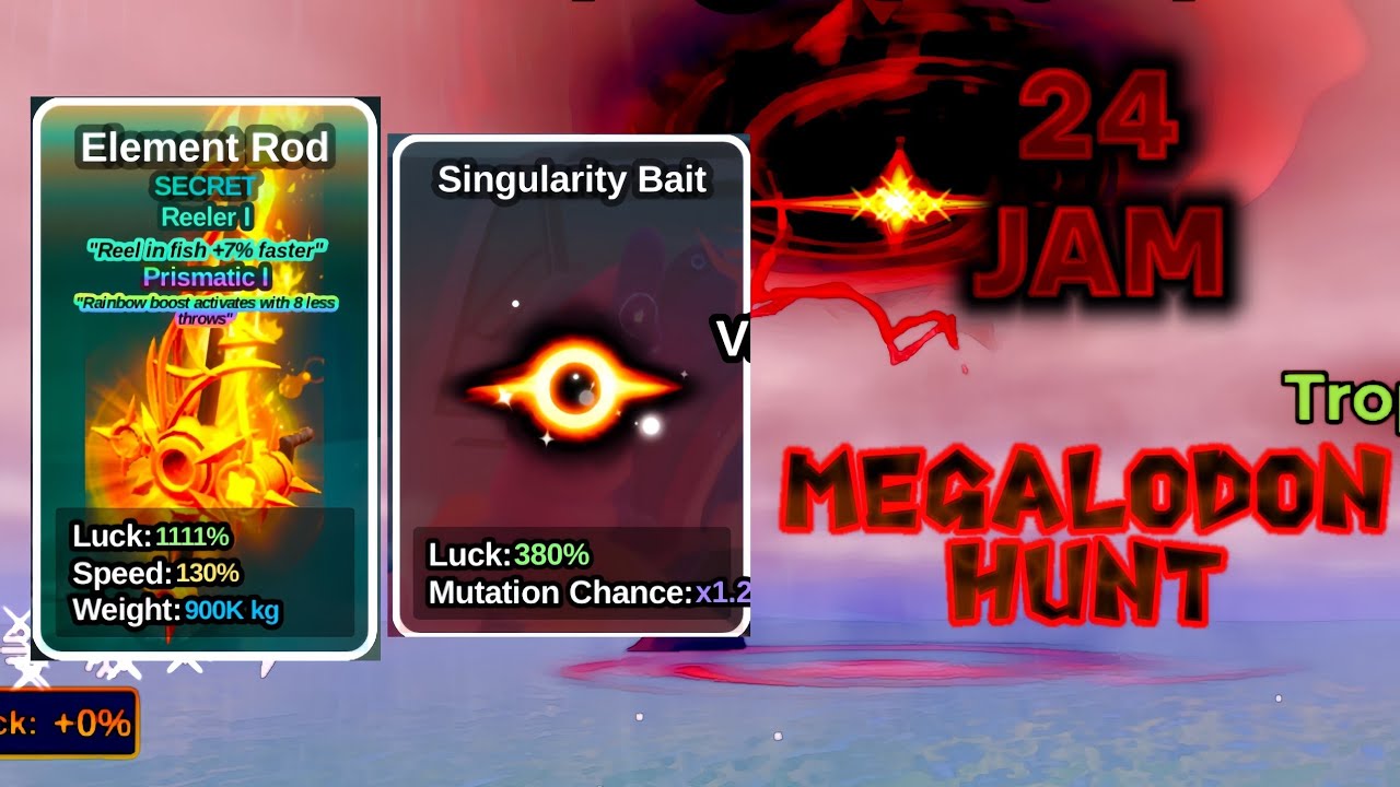 AFK 24 JAM FISH IT | misi mencari megalodon 