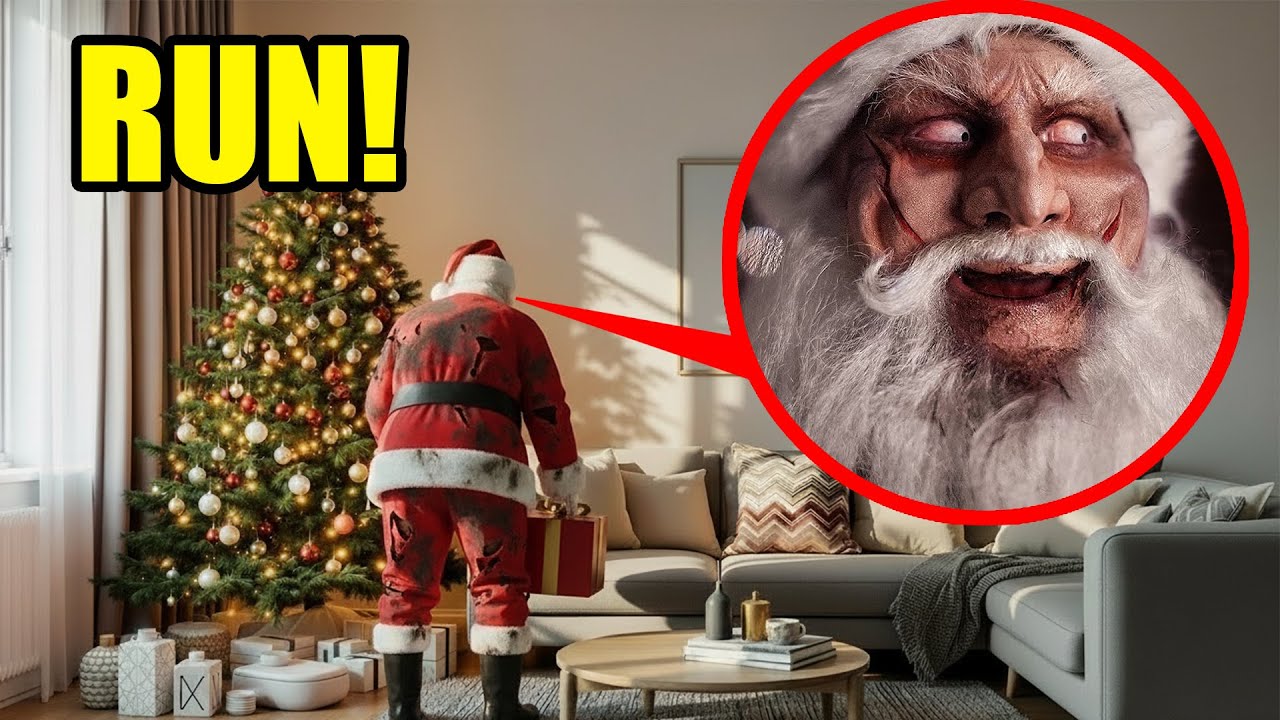 If you ever see EVIL SANTA Breaking into your house, RUN away as fast as Possible! (He is Evil)