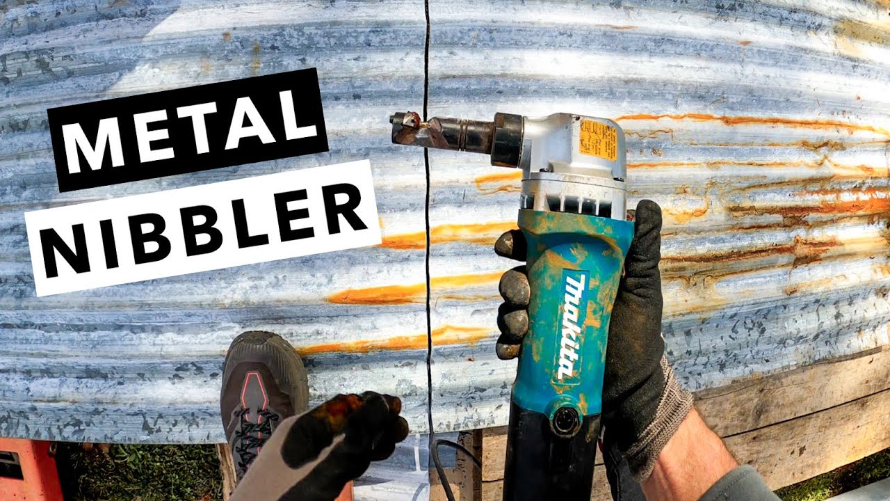 How I Cut Corrugated Metal Like Butter with a Nibbler Tool 🔧