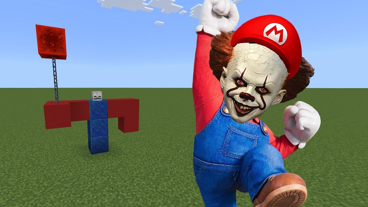 Дополнение Super Mario Pennywise для Minecraft PE Bedrock