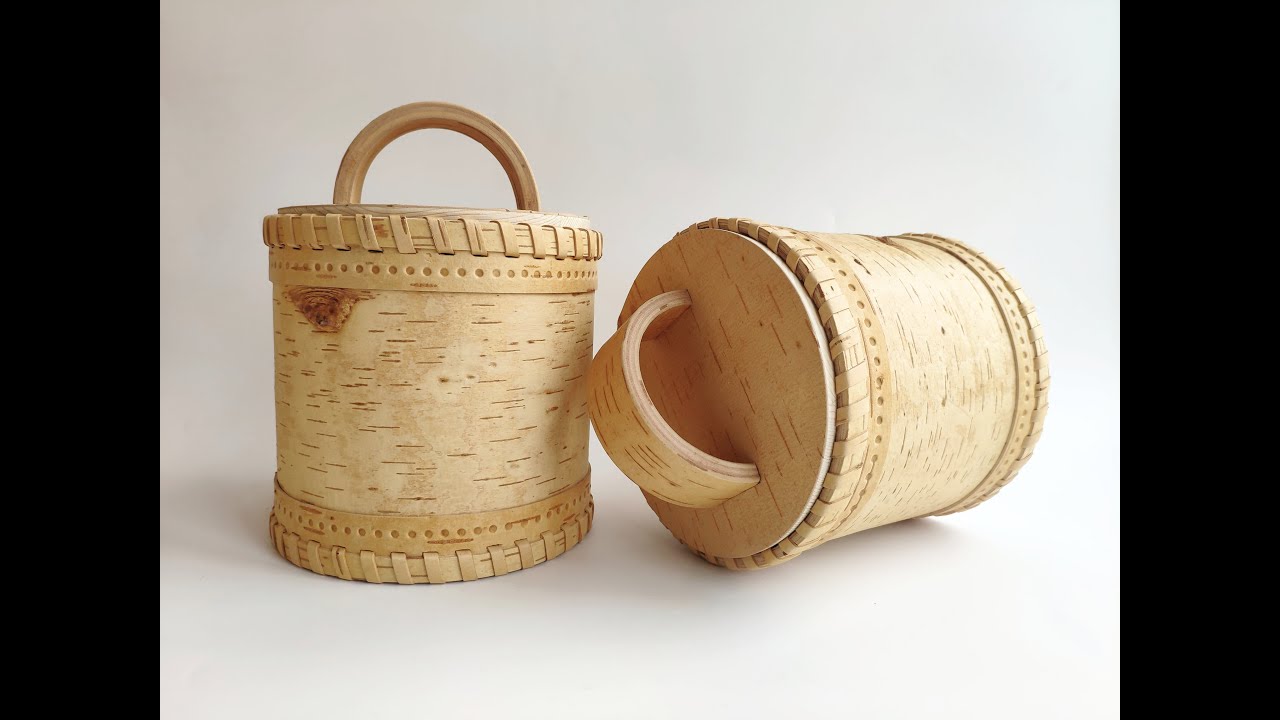 Two birch bark box - Два туеса из бересты