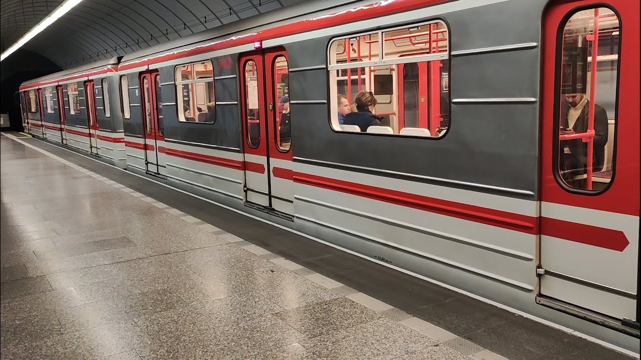 Czech Republic, Prague, metro ride from Vysočansk to Černý Most