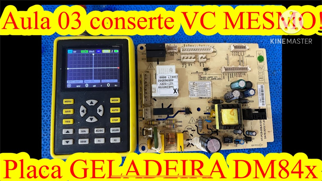 Aula 03 Aprenda a conserta qualquer placa de geladeira DM84x com diacas top!!