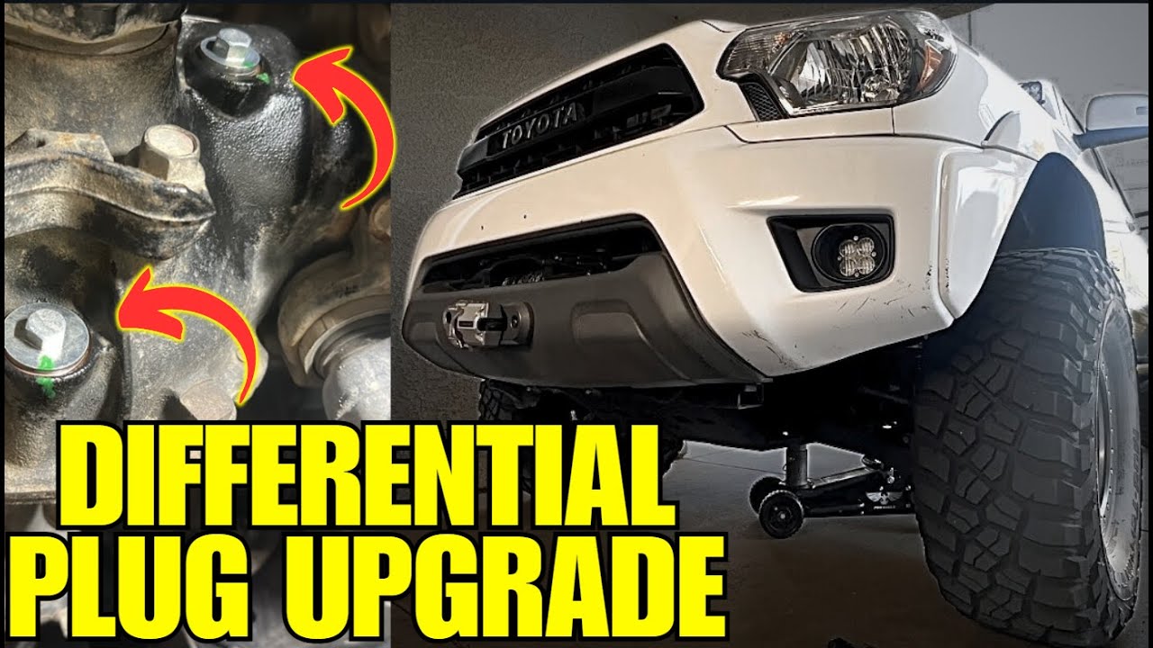 UPGRADING The Front Differential Plugs On My Tacoma!! So Much Better!!