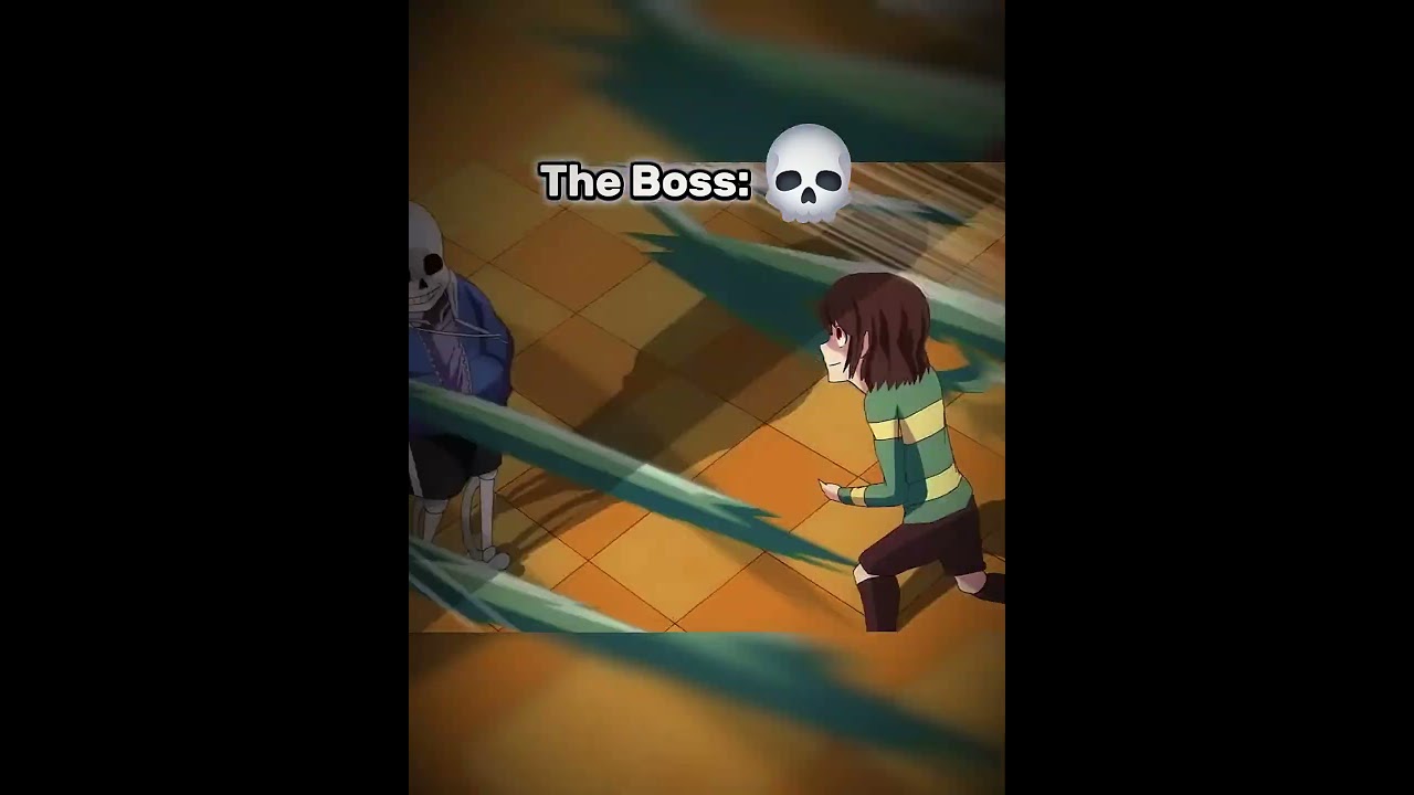 The Boss Only Has 1HP...  #undertale #sans #edit