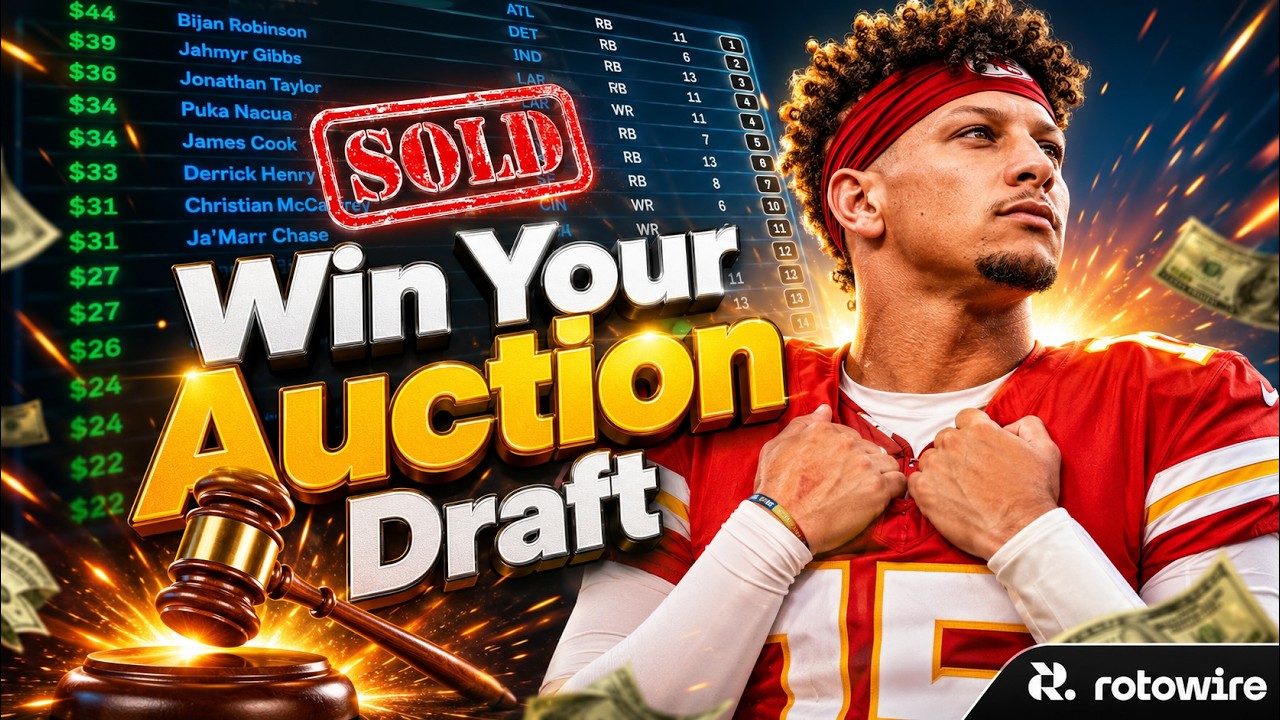 Обзор инструмента аукциона Fantasy Football от RotoWire