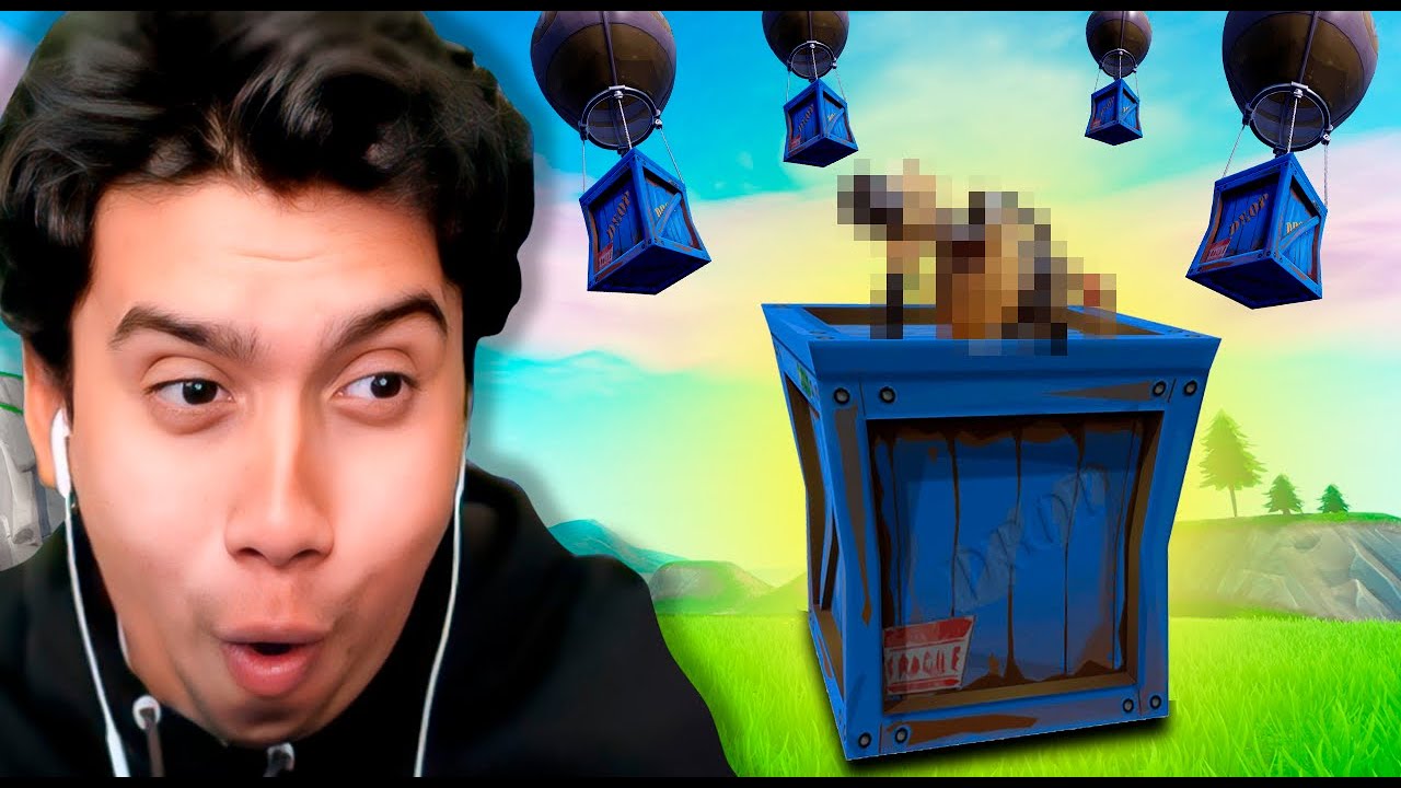 FORTNITE Pero Gano Solo Usando DROPS! 🟦