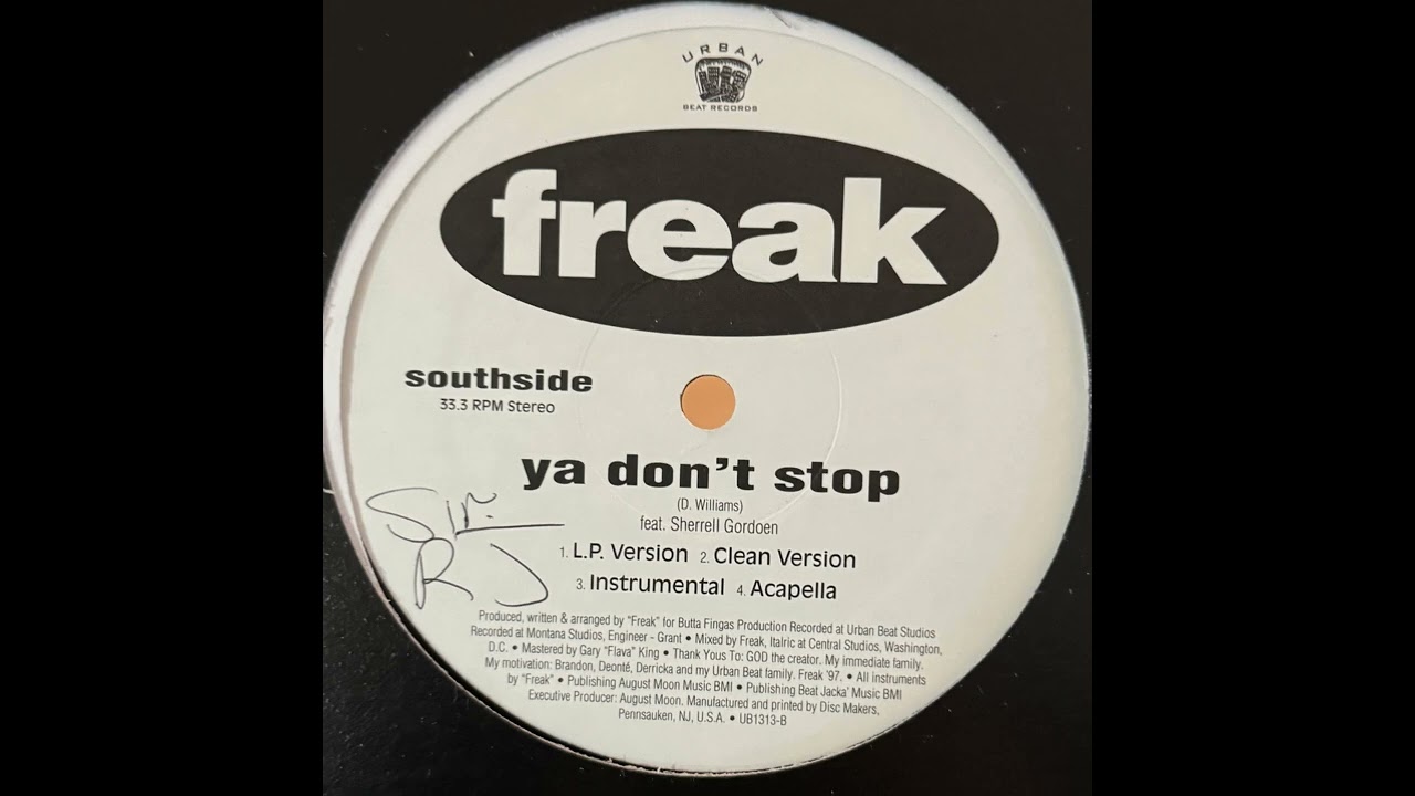 Freak - Ya Don't  Stop (Rare VA indie hip hop)