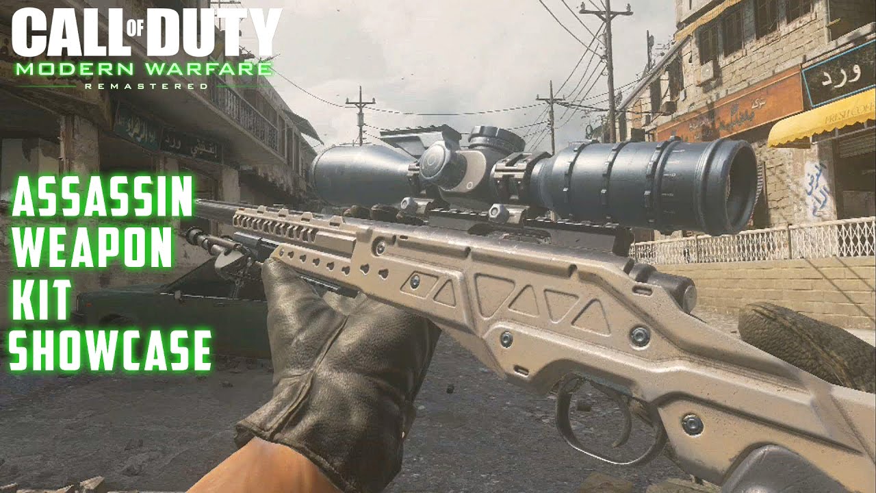 Call of Duty Modern Warfare Remastered | Assassin Weapon Kit on All Snipers