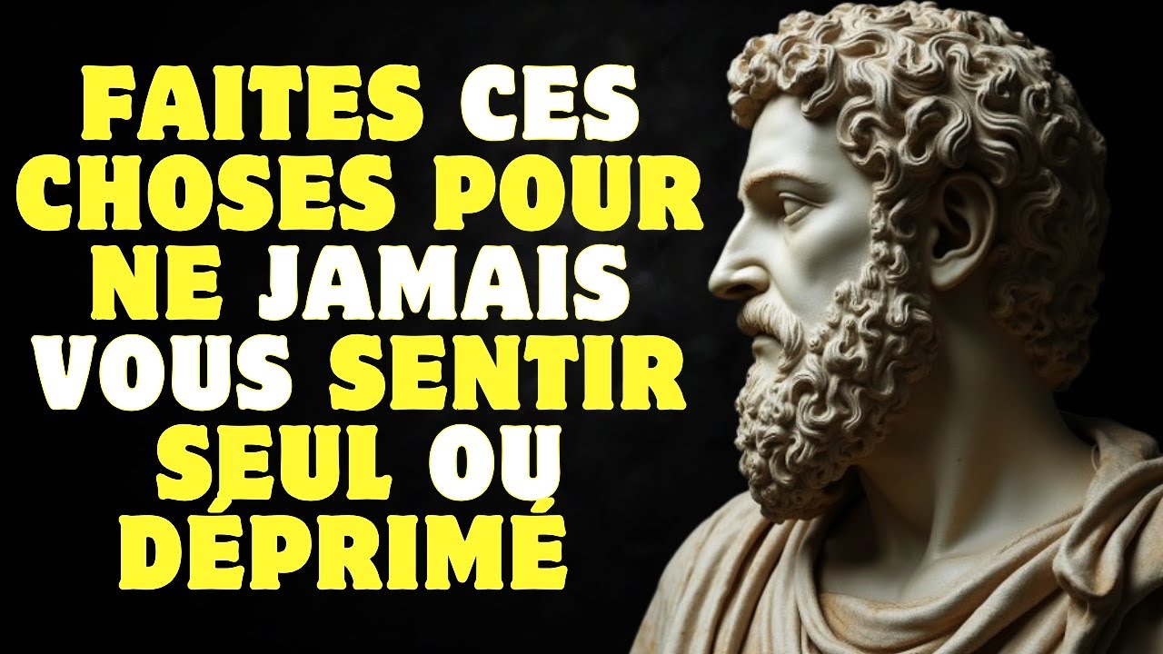 13 LEÇONS STOÏQUES POUR Ne jamais se sentir seul ou déprimé | Stoïcisme