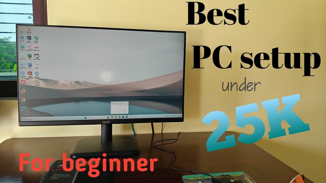 𝗕𝗲𝘀𝘁 𝗣𝗖 𝗦𝗲𝘁𝘂𝗽 𝘄𝗶𝘁𝗵 𝗺𝗼𝗻𝗶𝘁𝗼𝗿 under 25000 | Beginner guide| ryzen3 4300g|