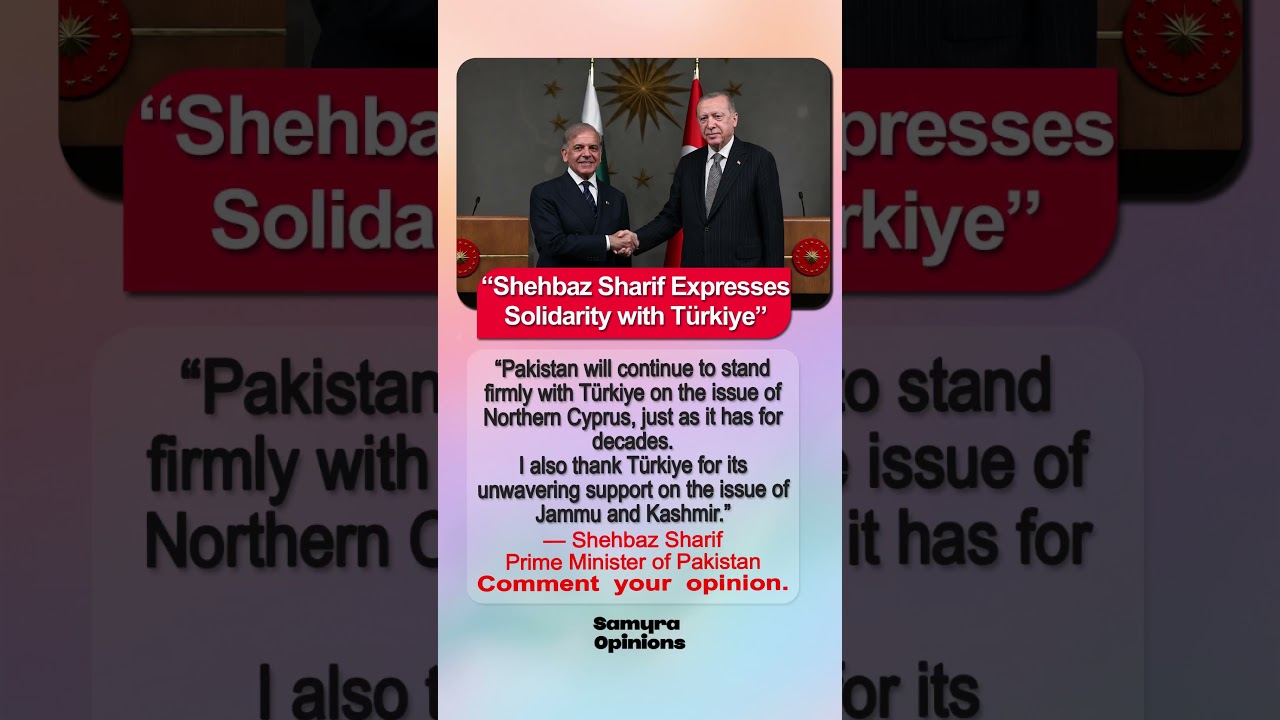 Pakistan&ndash;T&uuml;rkiye Alliance Grows Stronger, Says Shehbaz Sharif  #trendingnow