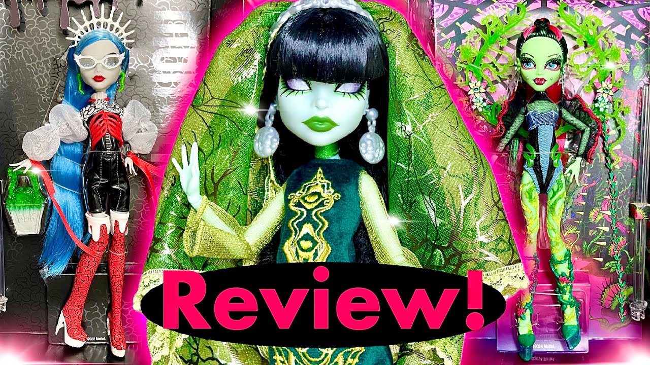 Распаковка и рейтинг фигурок Monster High SKULLECTOR Fang Club: Скара, Гулия и Венера!! 👀🔥🍵