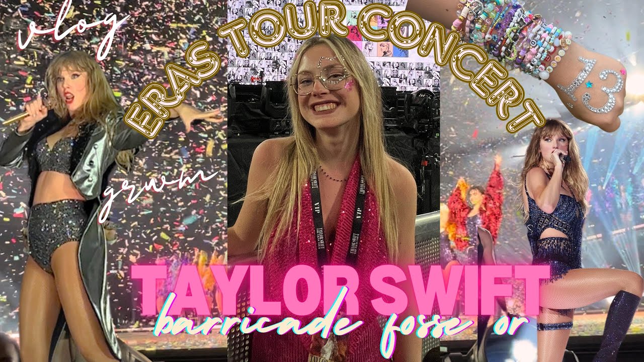 VLOG ERAS TOUR TAYLOR SWIFT CONCERT PARIS N3, VIP FOSSE OR, grwm et conseils
