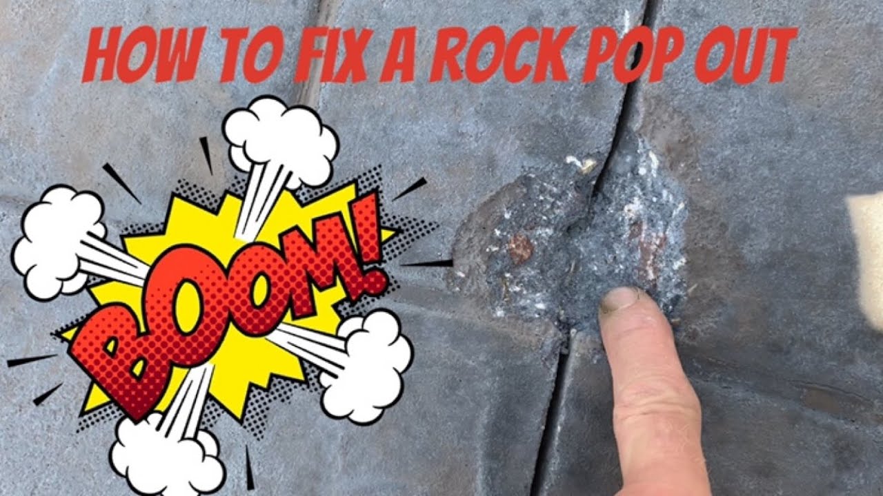 How to fix a Concrete pop out while cutting concrete.
