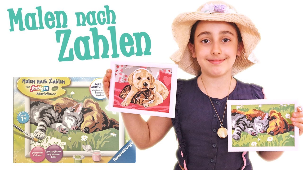 Malen nach Zahlen für Kinder ab 7 Jahren von Ravensburger - Unboxing & Ausmalen im Garten