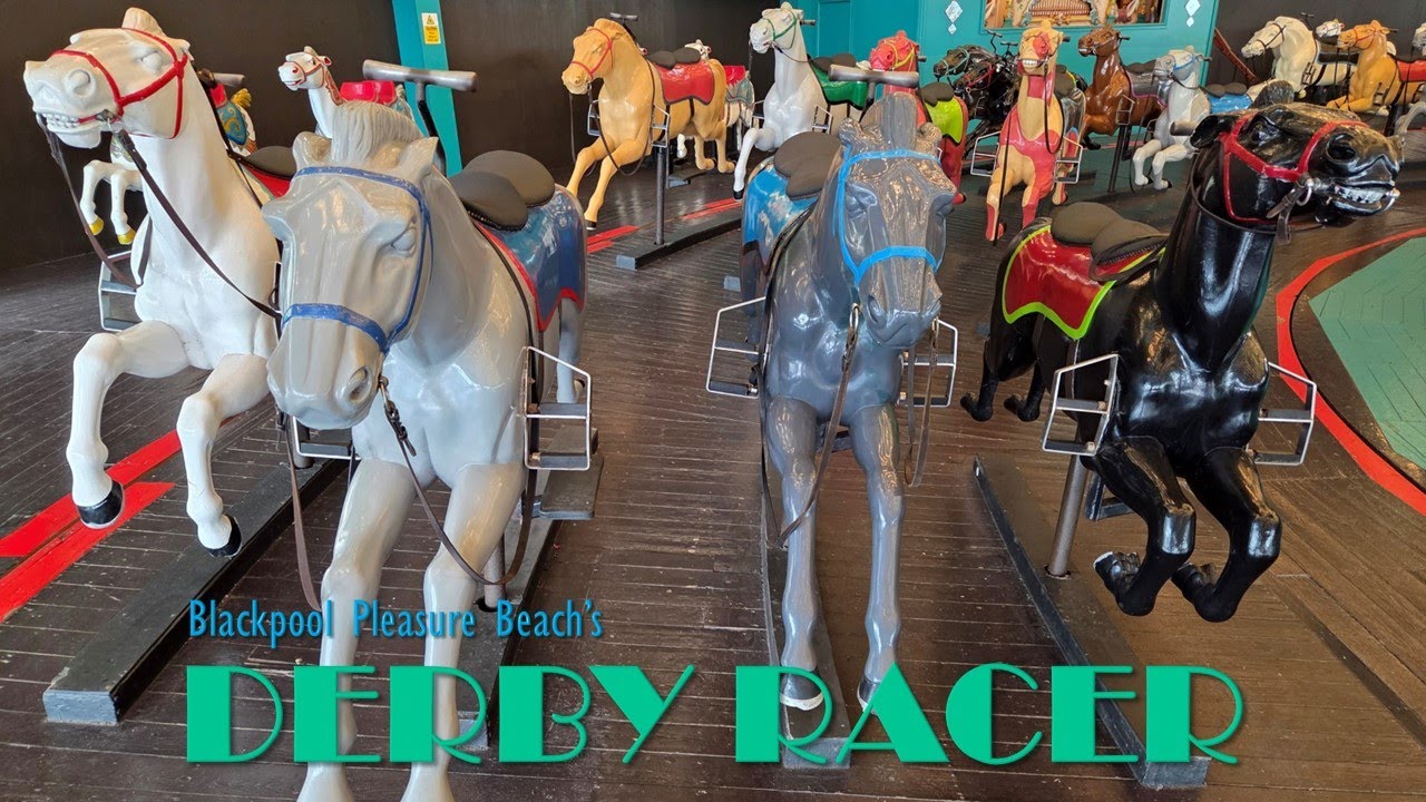 Blackpool Pleasure Beach's Derby Racer (Filmed in 60fps)