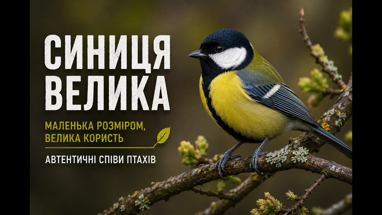 Большая синица [Parus major] - пение птиц – редкие записи!