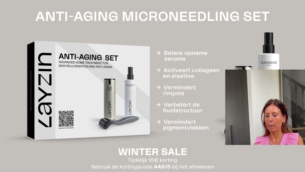 LAYZIN anti aging microneedling set  WINTER SALE   15 EURO KORTING